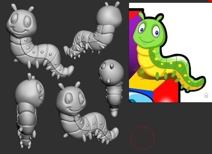 Caterpilller pendant 3D print model