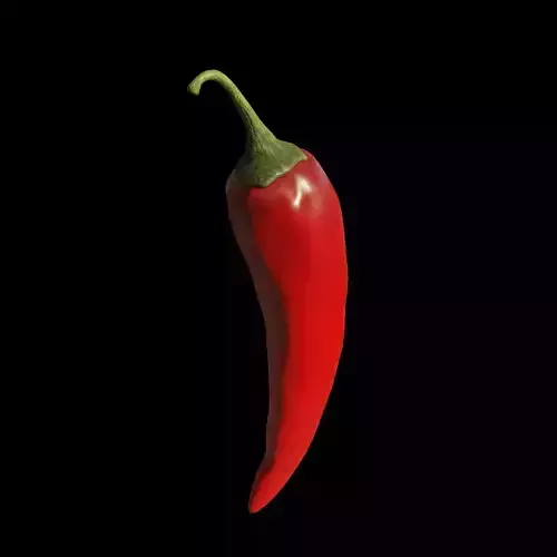 Hot Realistic Chilli Low-poly 3D model
