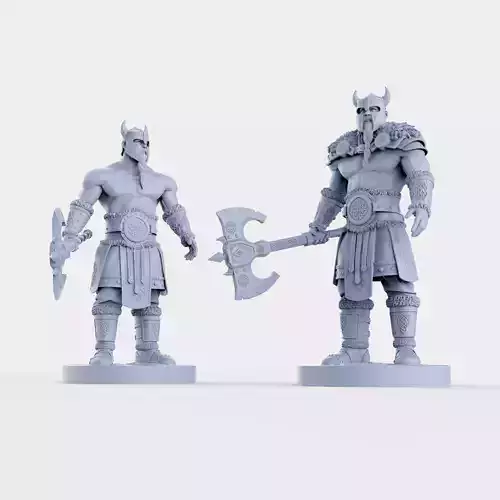 A warrior with an axe