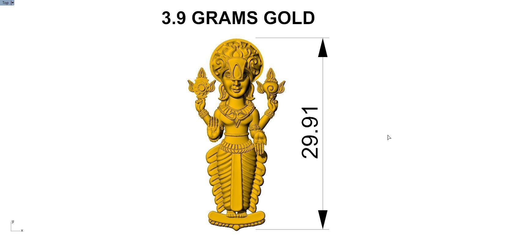 PERUMAL LOCKET 3D print model_9