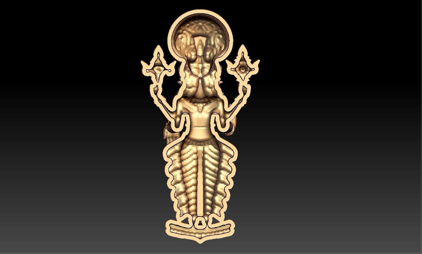 PERUMAL LOCKET 3D print model_6