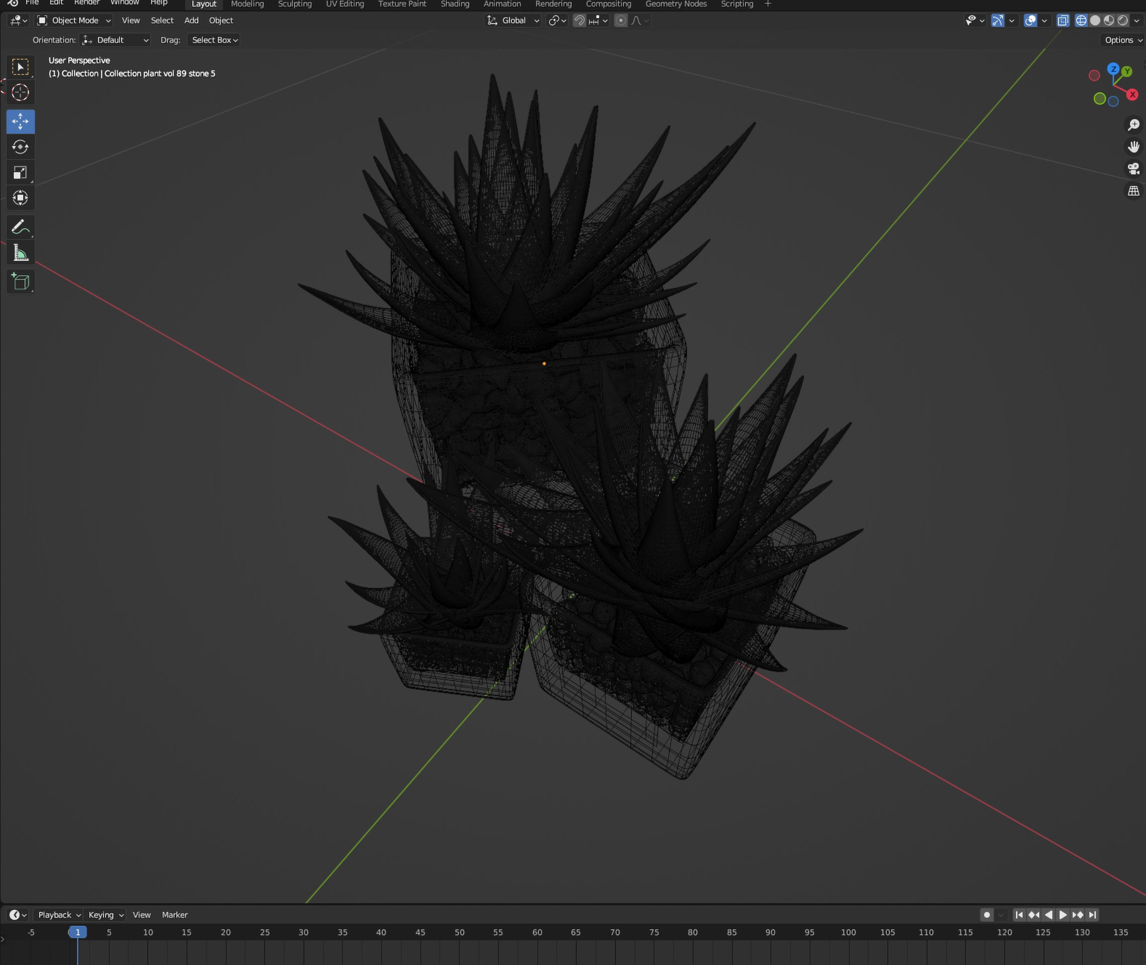 Collection plant vol 89 - blender model 3D model_7