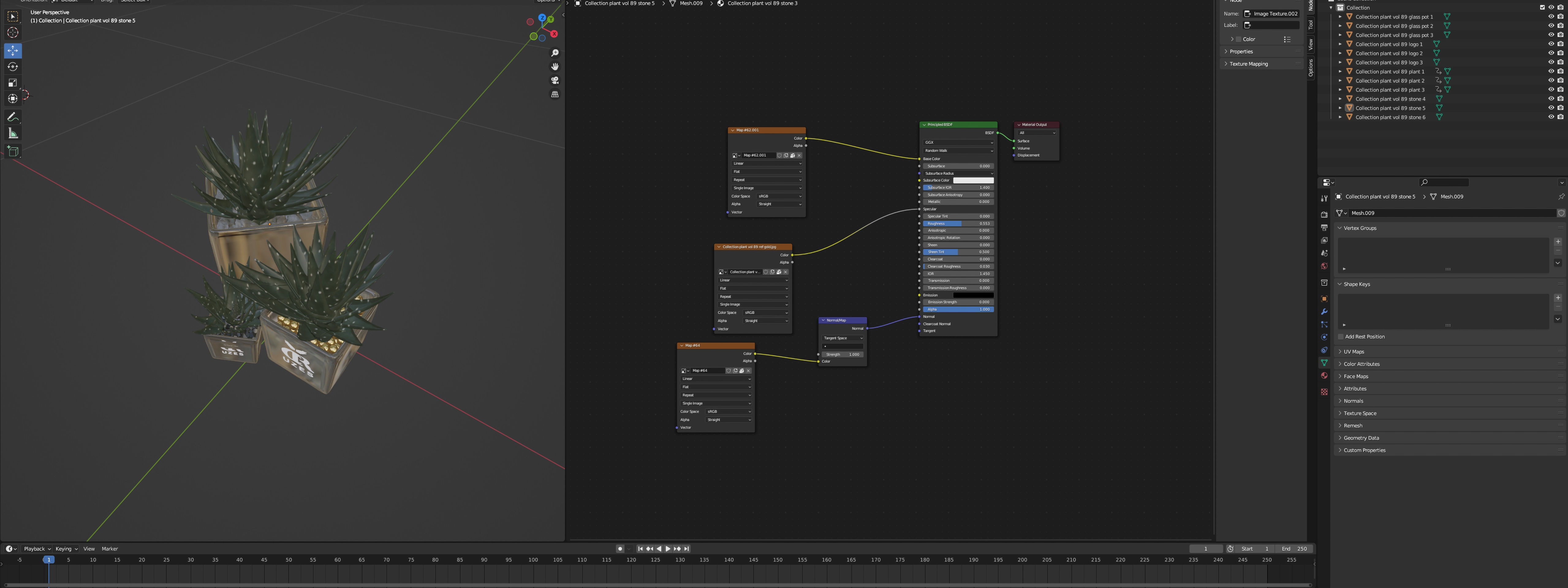 Collection plant vol 89 - blender model 3D model_6