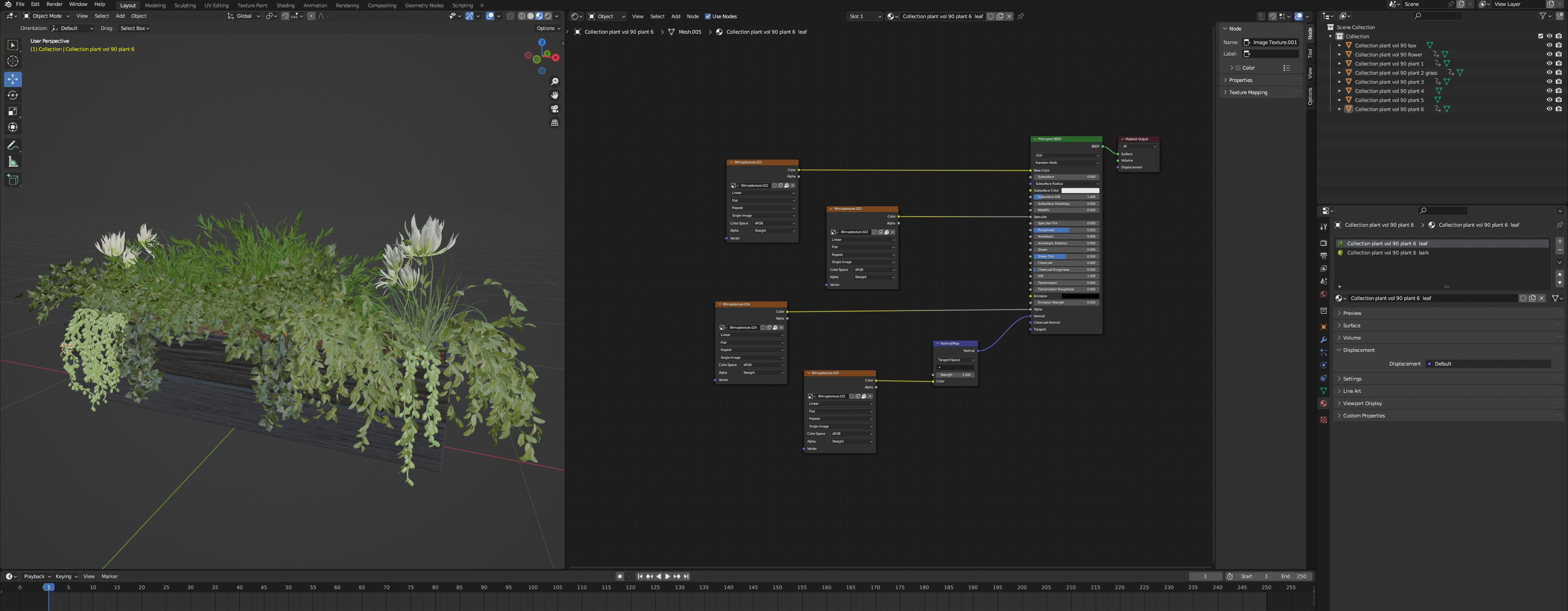 Collection plant vol 90 - blender model 3D model_5