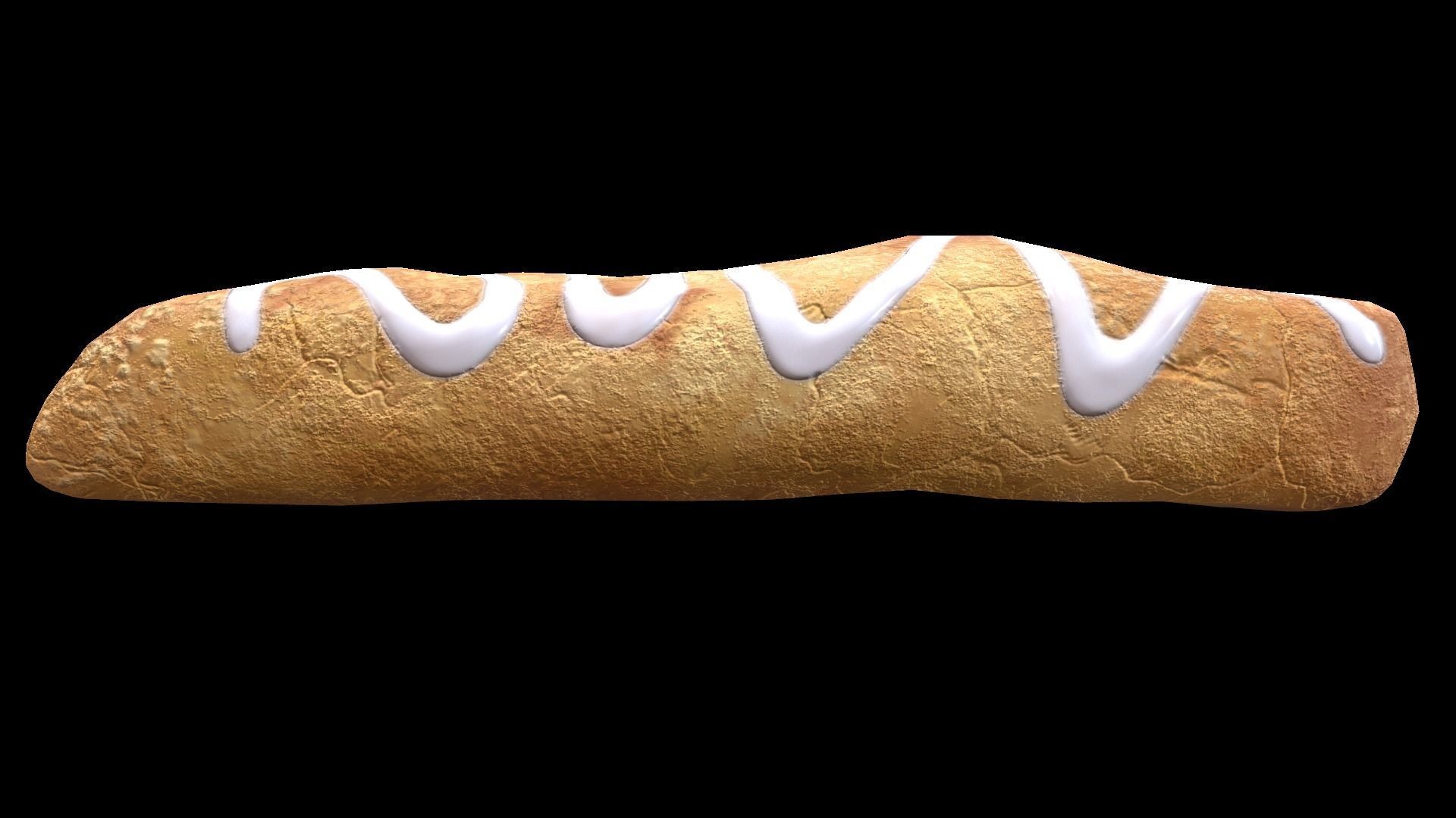 IcingTurnoverApple Low-poly 3D model_2