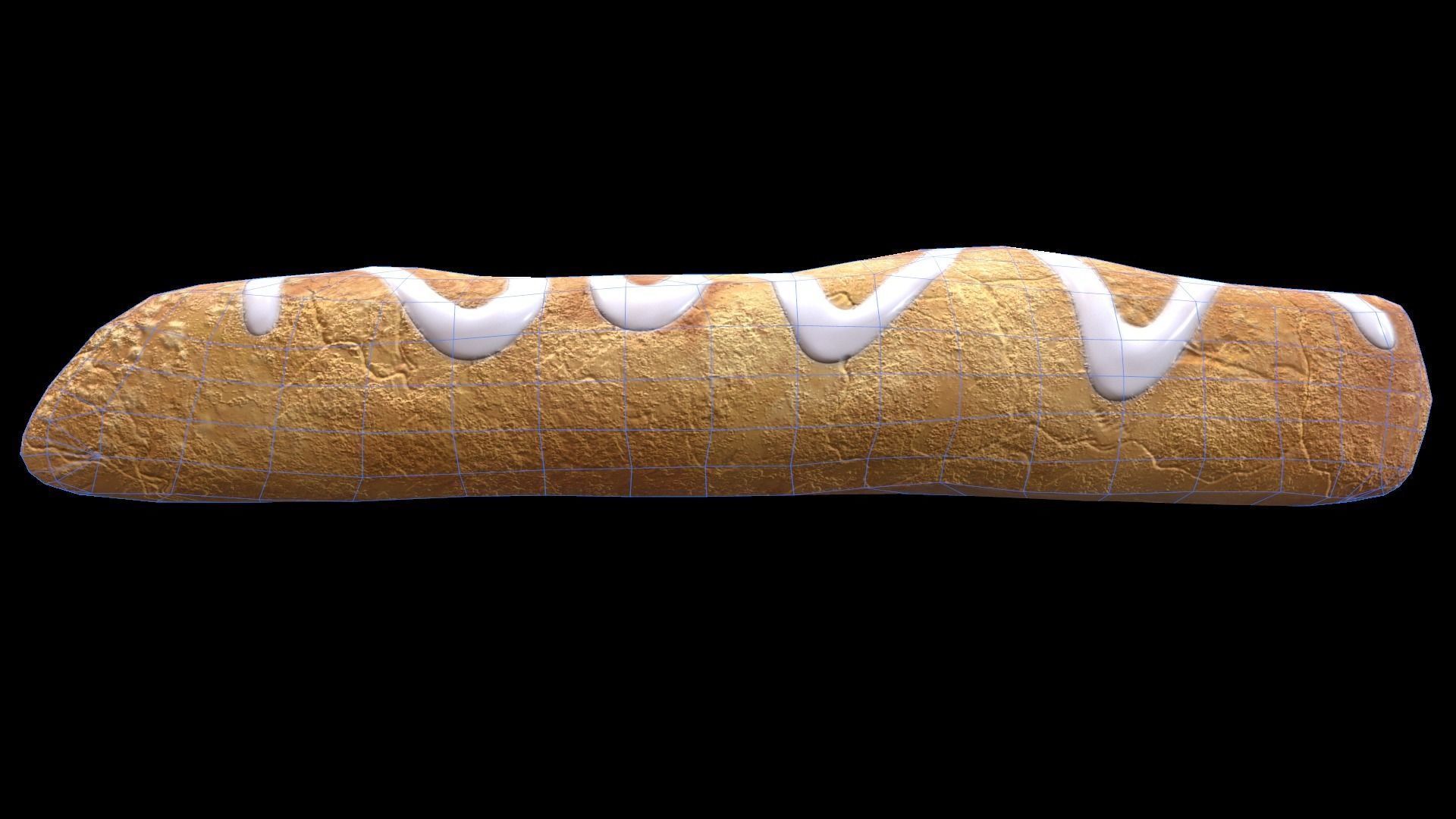 IcingTurnoverApple Low-poly 3D model_8