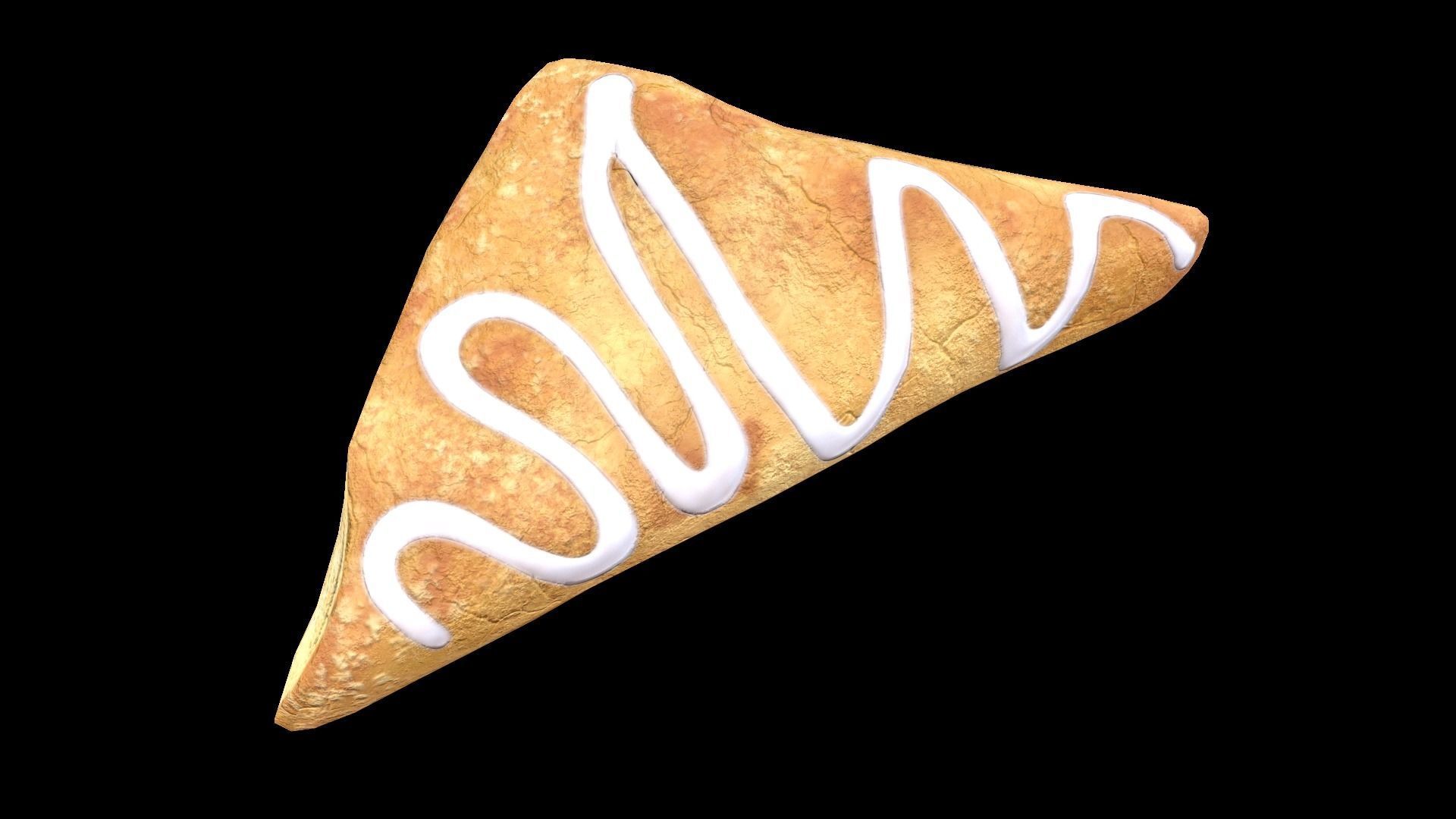 IcingTurnoverApple Low-poly 3D model_4