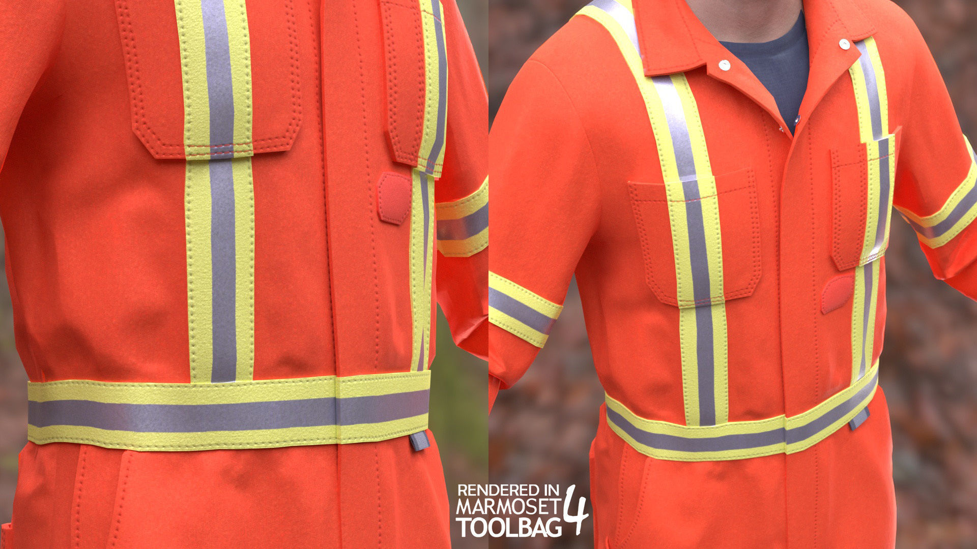 Miner-Worker - Modular - Rigged Low-poly 3D model_13