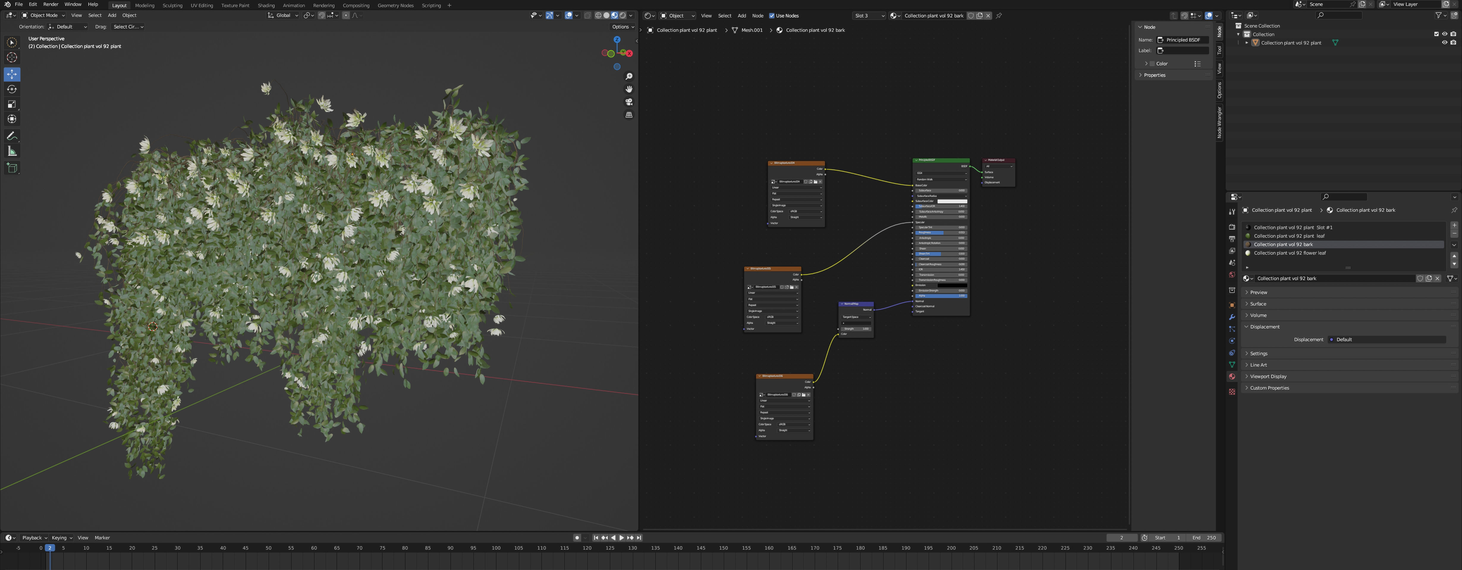 Collection plant vol 92 - blender model  3D model_5