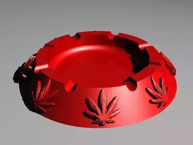 Cannabis themed ashtray