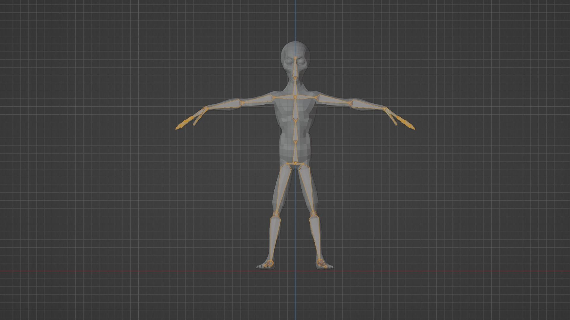 Space Alien UFO Sci-fi character Rigged  Low-poly 3D model_8