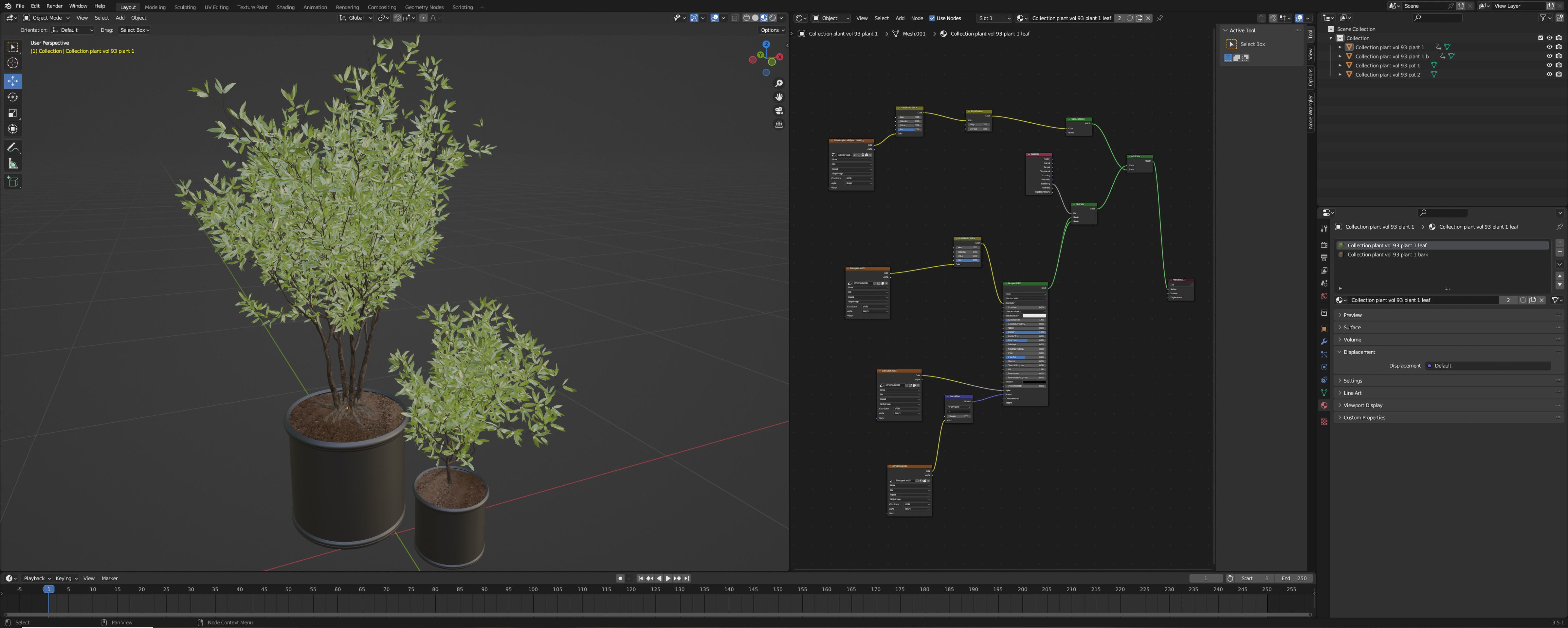 Collection plant vol 93 - blender model  3D model_5
