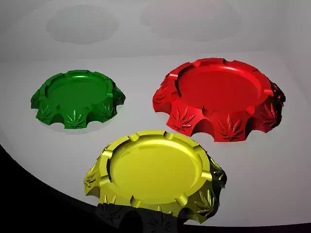 Cannabis themed ashtray