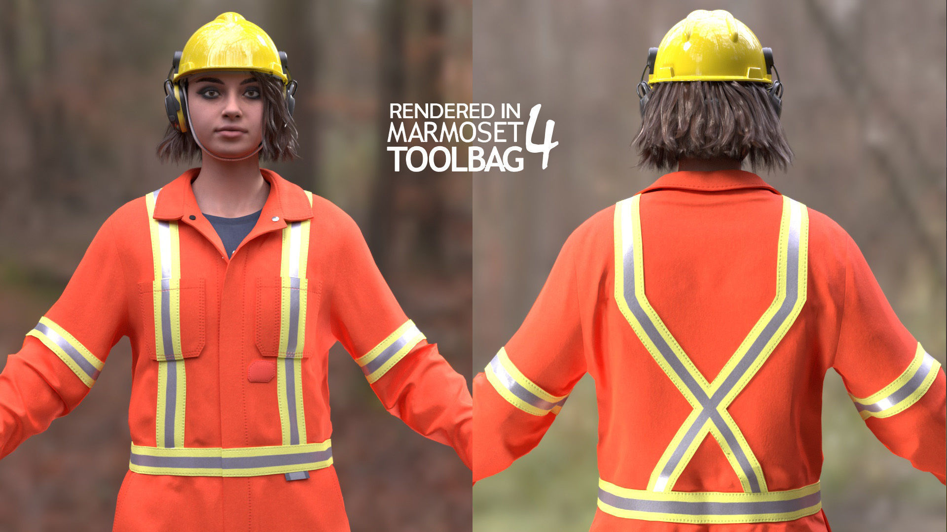 Miner-Worker - Modular - Rigged Low-poly 3D model_6
