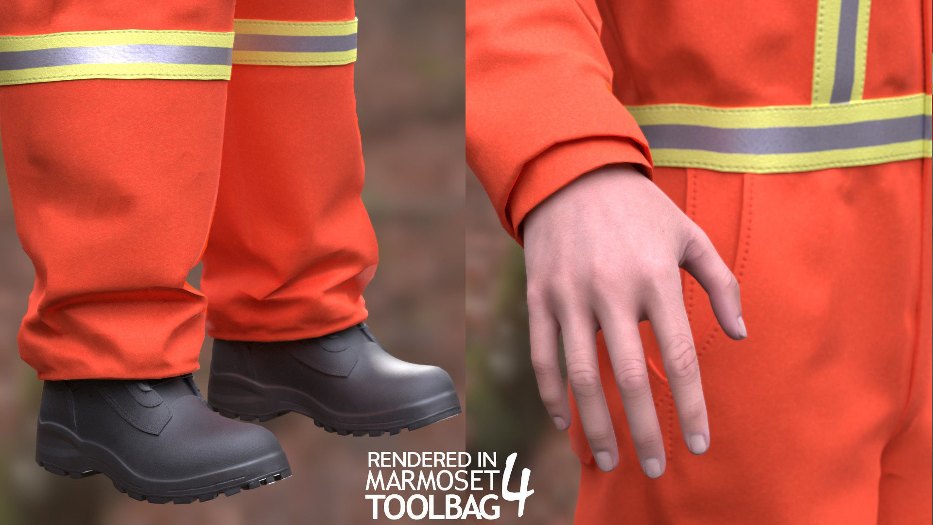 Miner-Worker - Modular - Rigged Low-poly 3D model_11