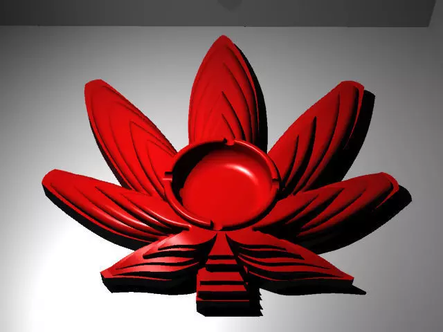 Cannabis themed ashtray 3D print model