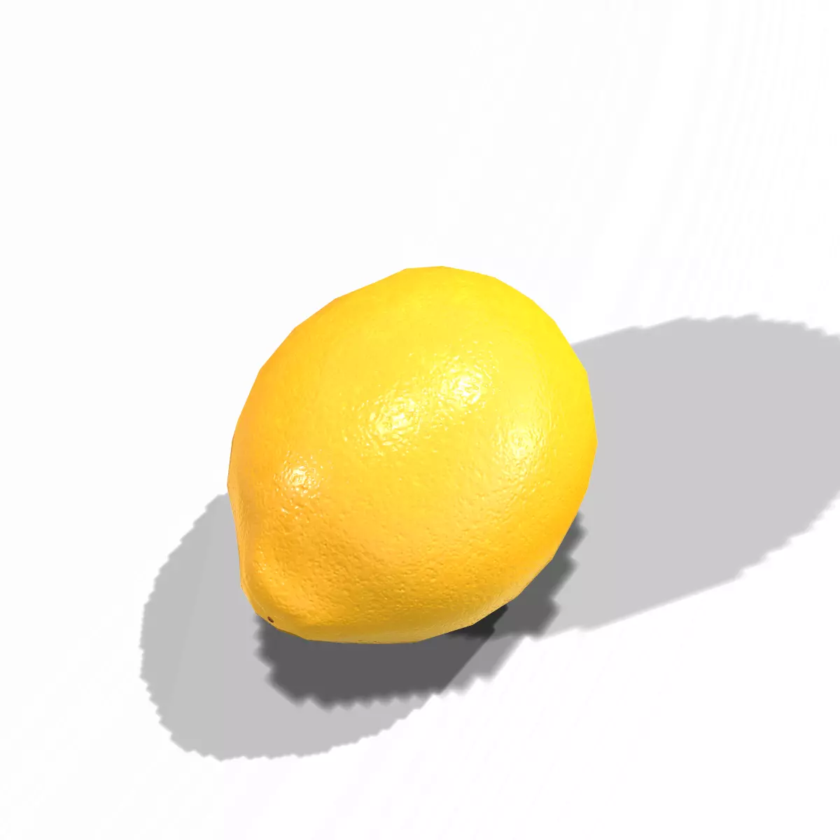 Lemon Low-poly 3D model_0