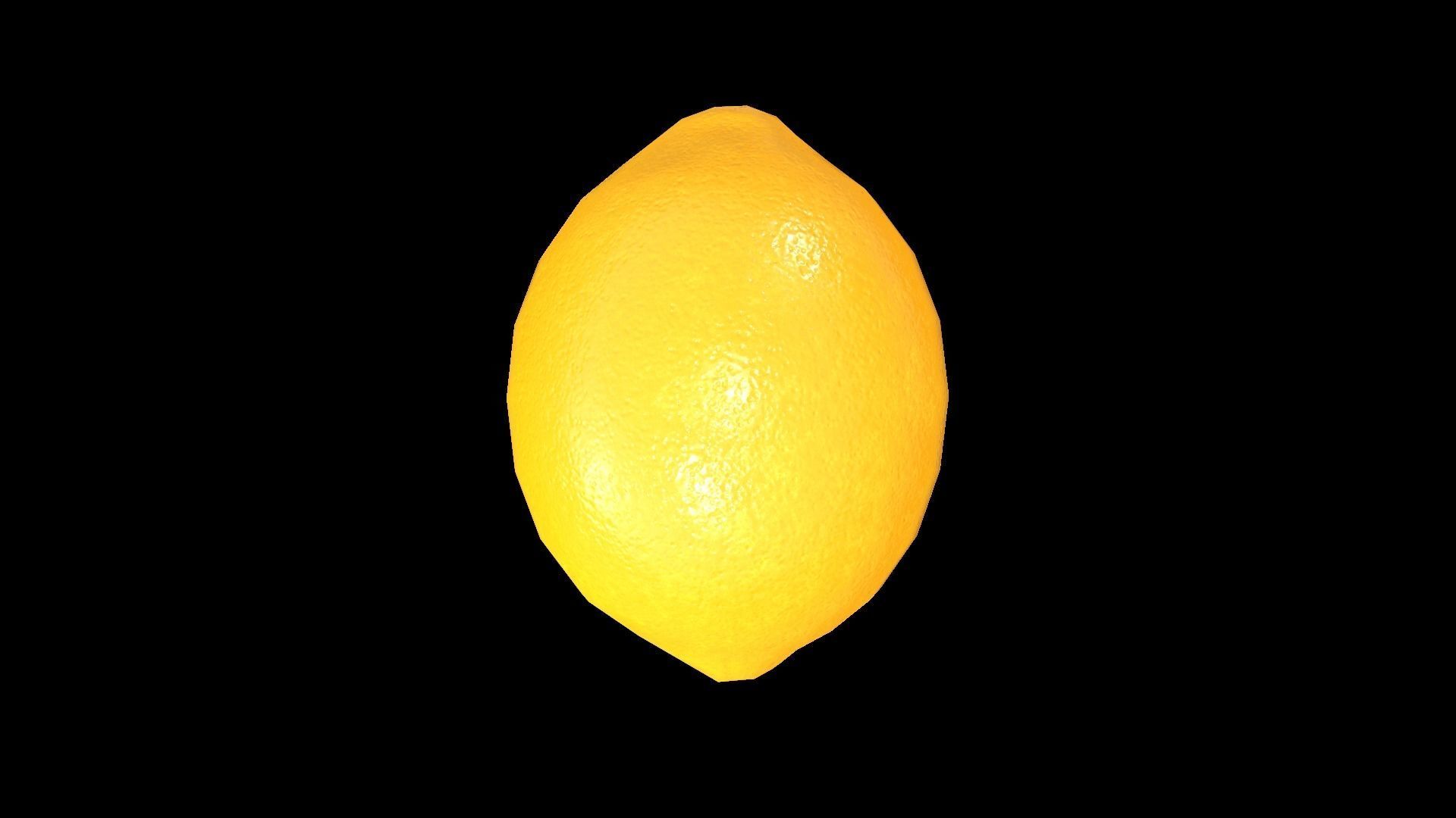 Lemon Low-poly 3D model_6