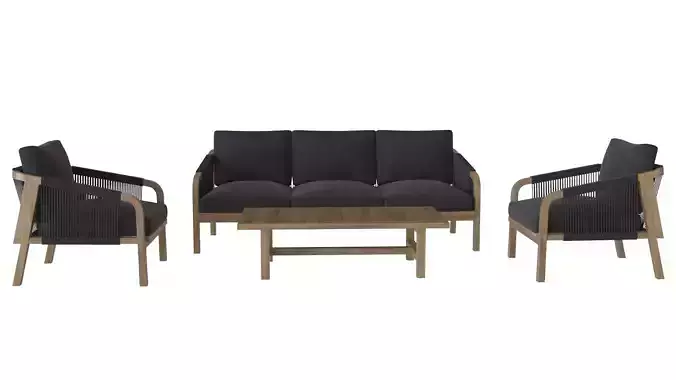 Outdoor Sofa and Table