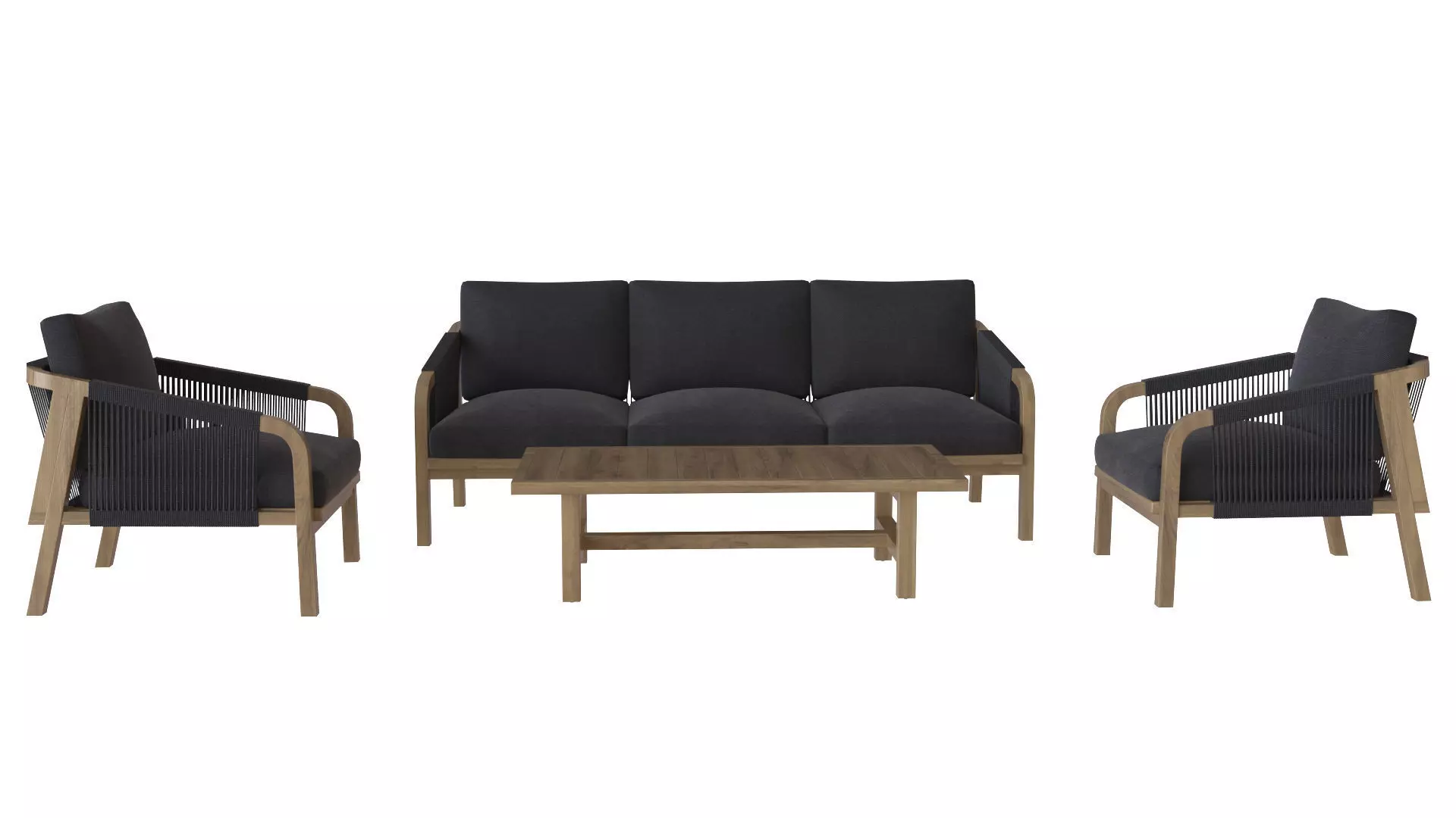 Outdoor Sofa and Table 3D model