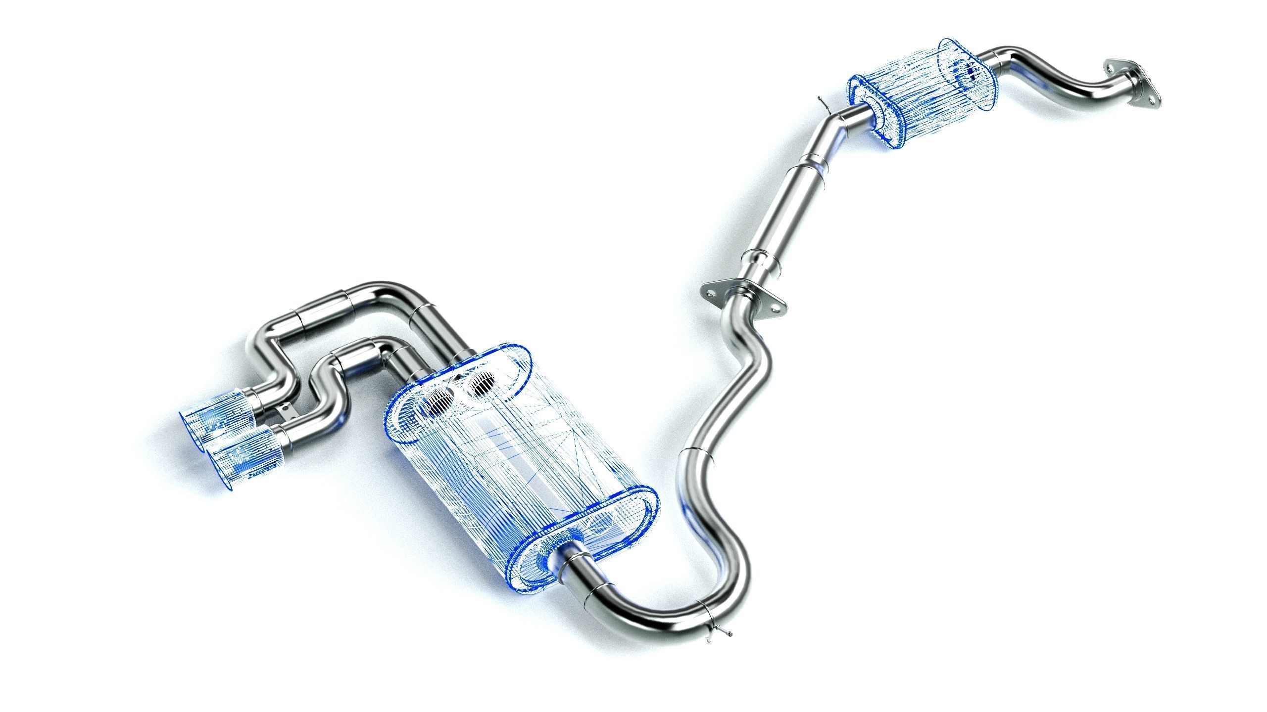 Akrapovic Exhaust System 3D model_16