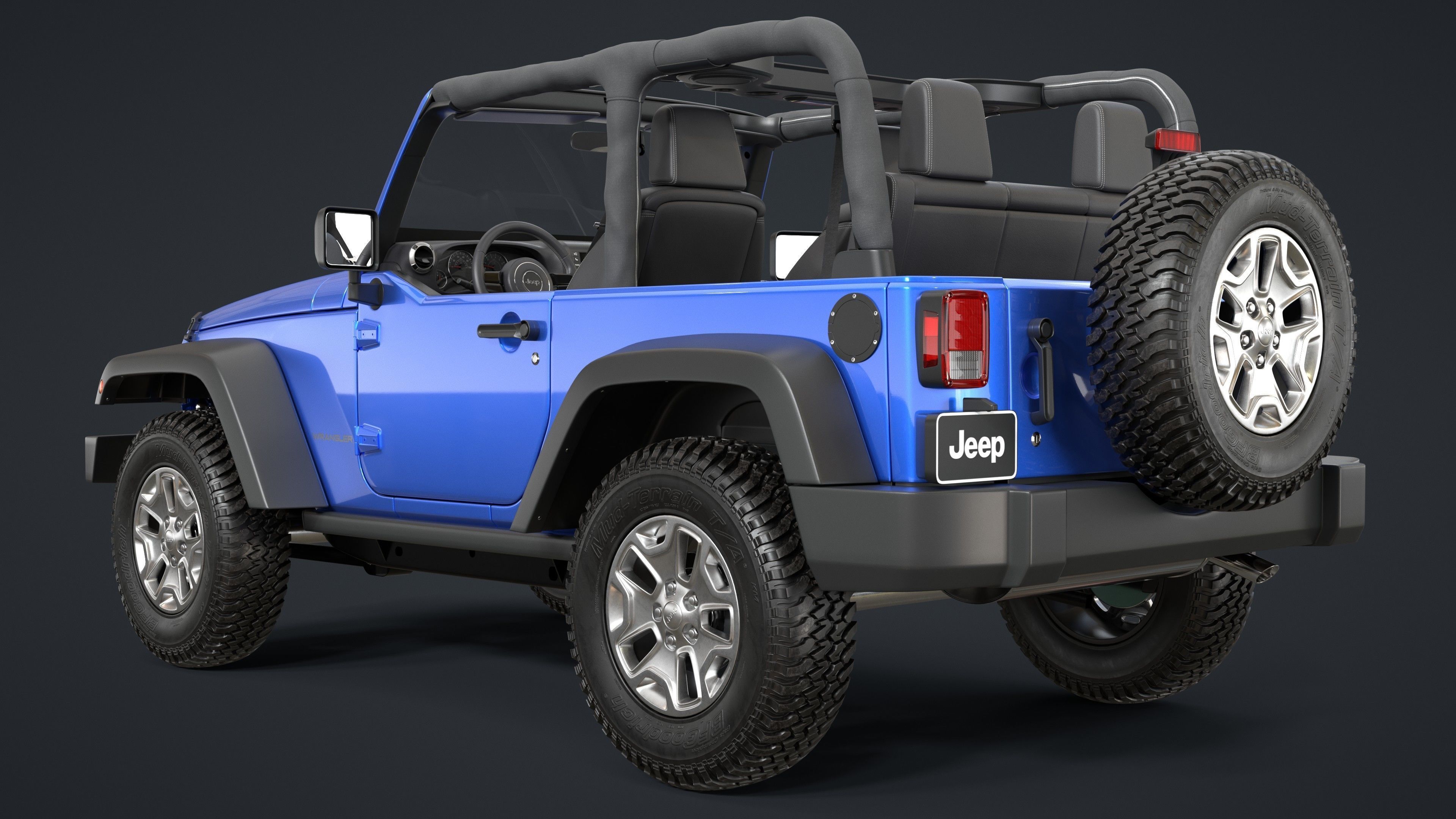 Jeep Wrangler JK 3D model_3