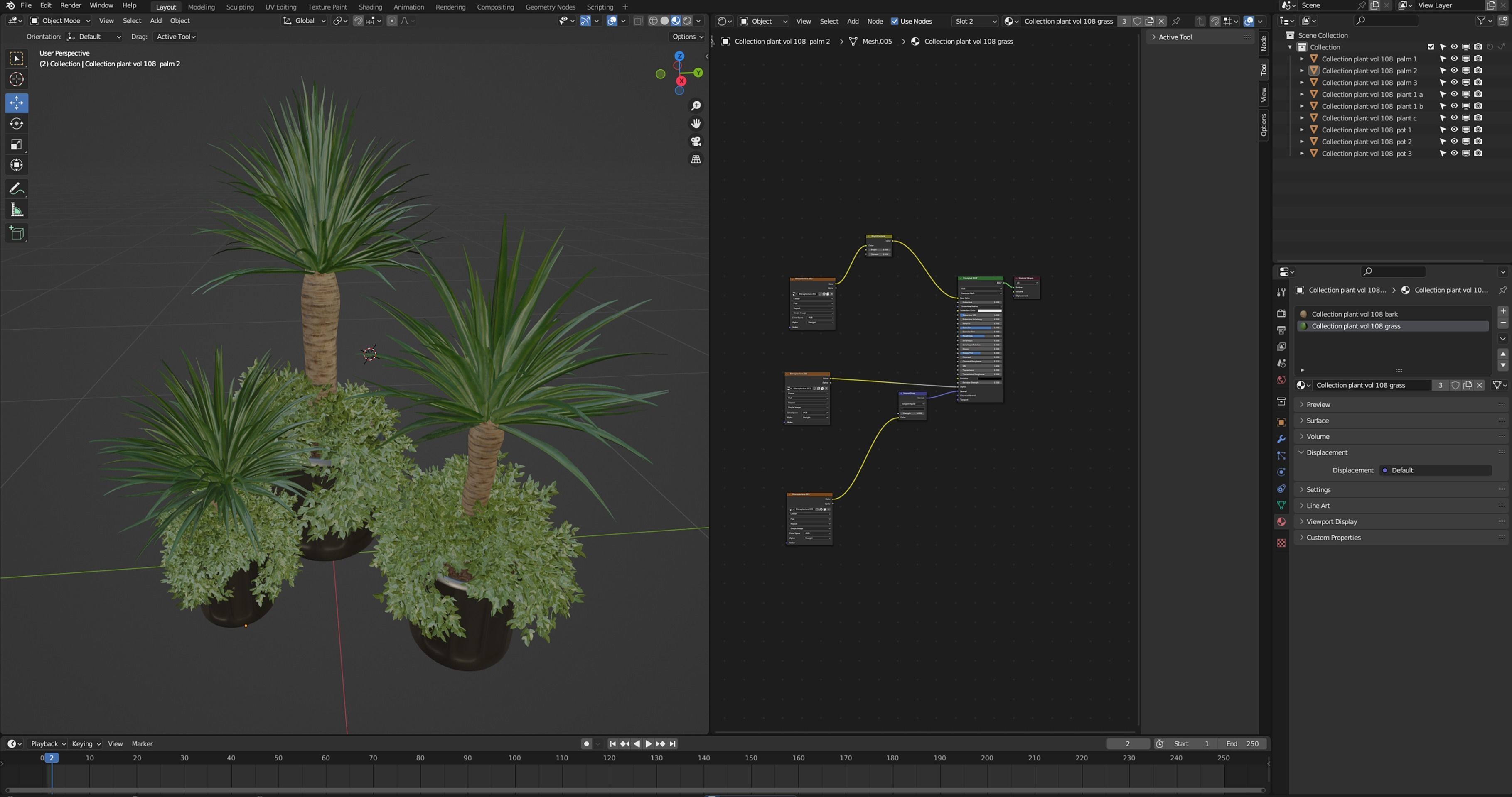 Collection plant vol 108 - blender model  3D model_6