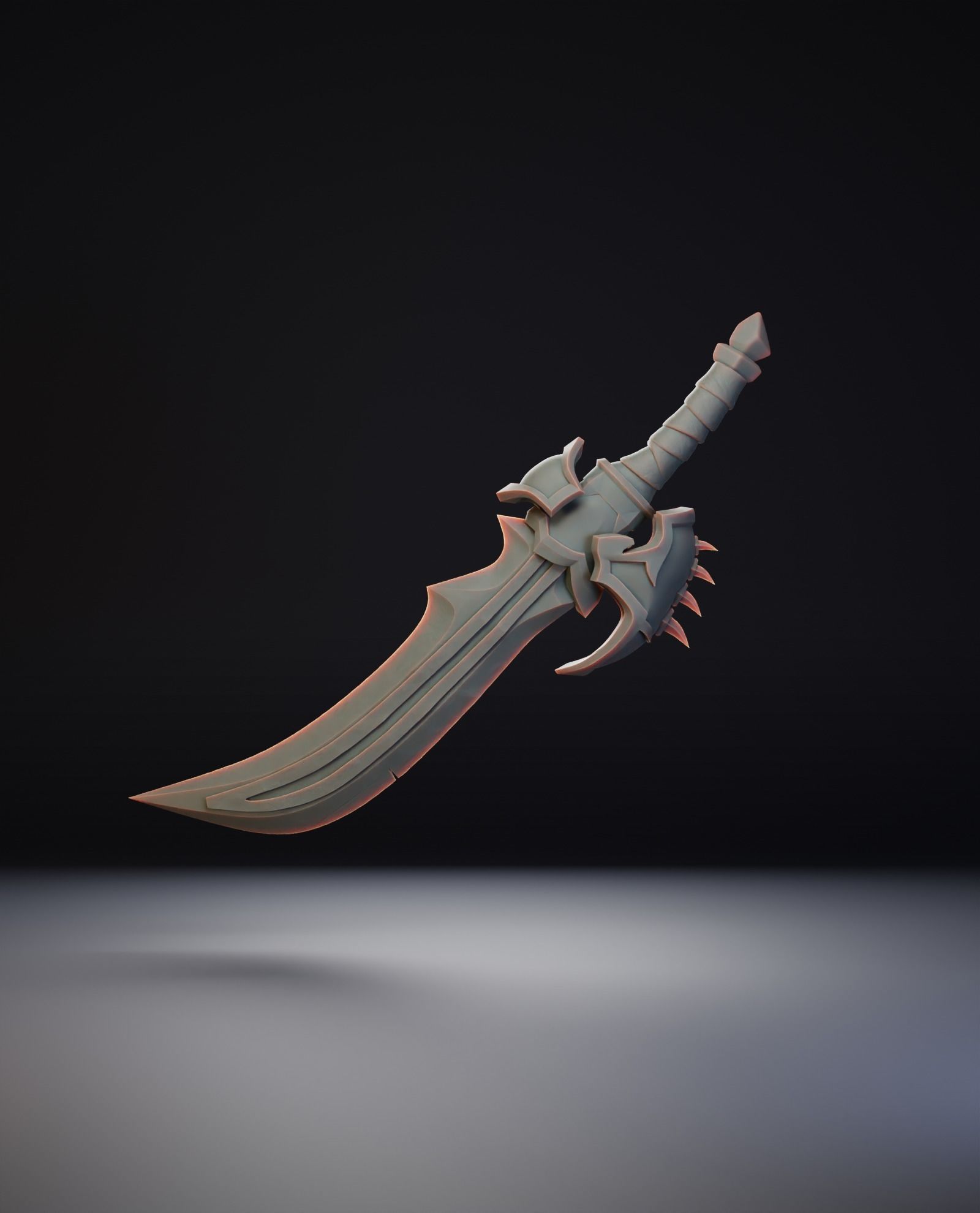 Shard of Azzinoth - Black Temple Dagger - World of Warcraft 3D print model_1