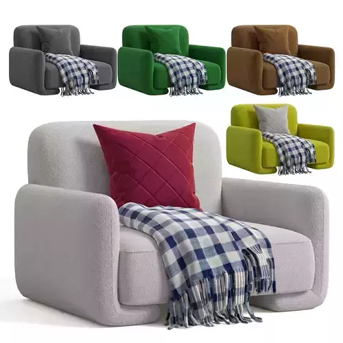 Poltrona boucle Balzac Paris Armchair