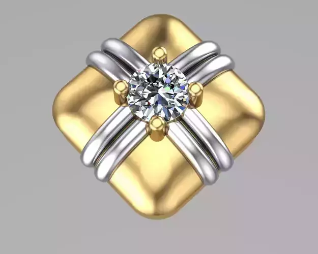 Diamond Earring 3D print model