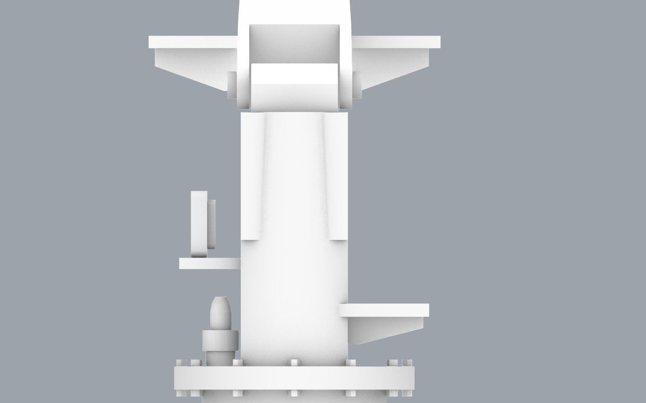 LNG Ships Deck Crane PM 3D print model_23