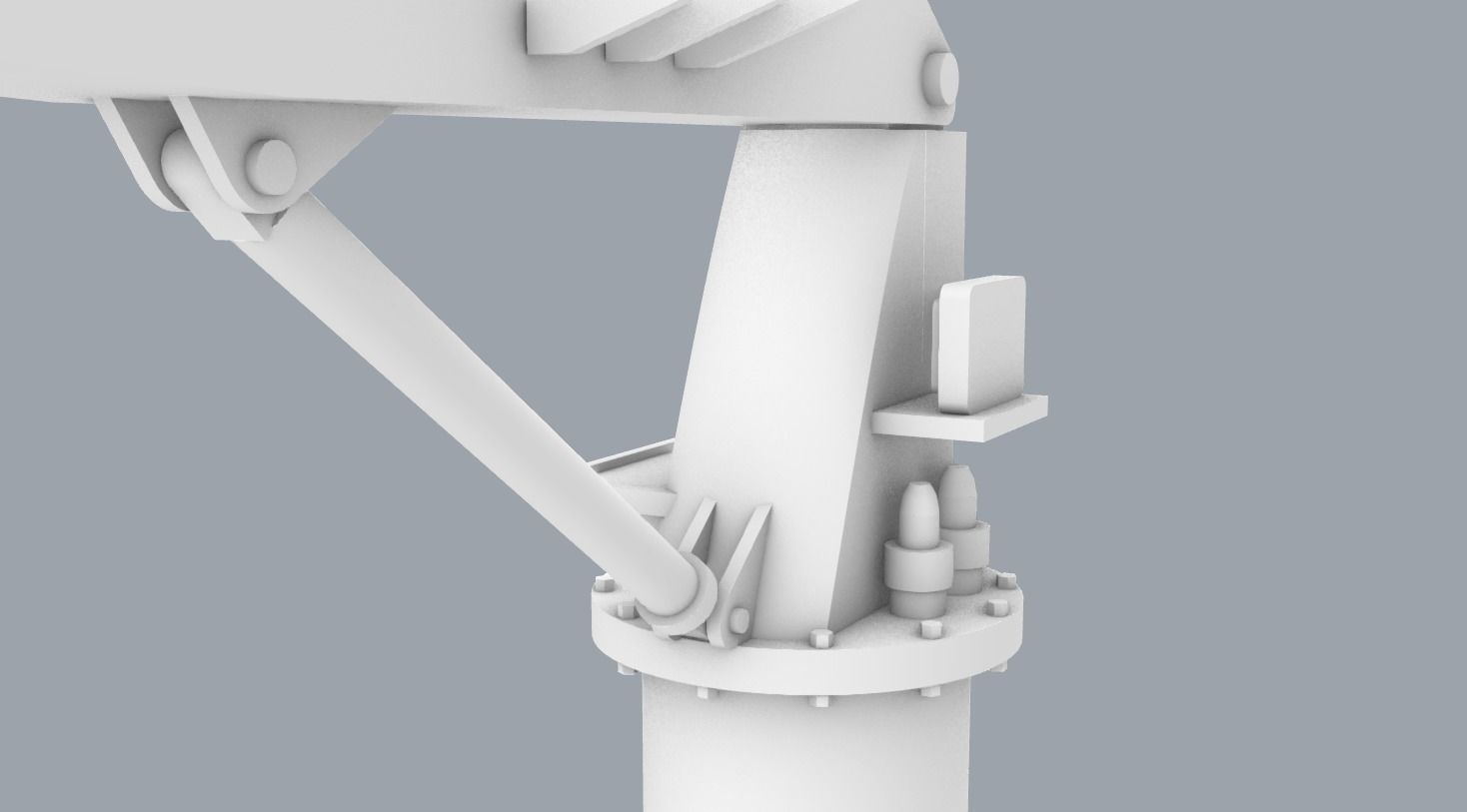 LNG Ships Deck Crane PM 3D print model_8