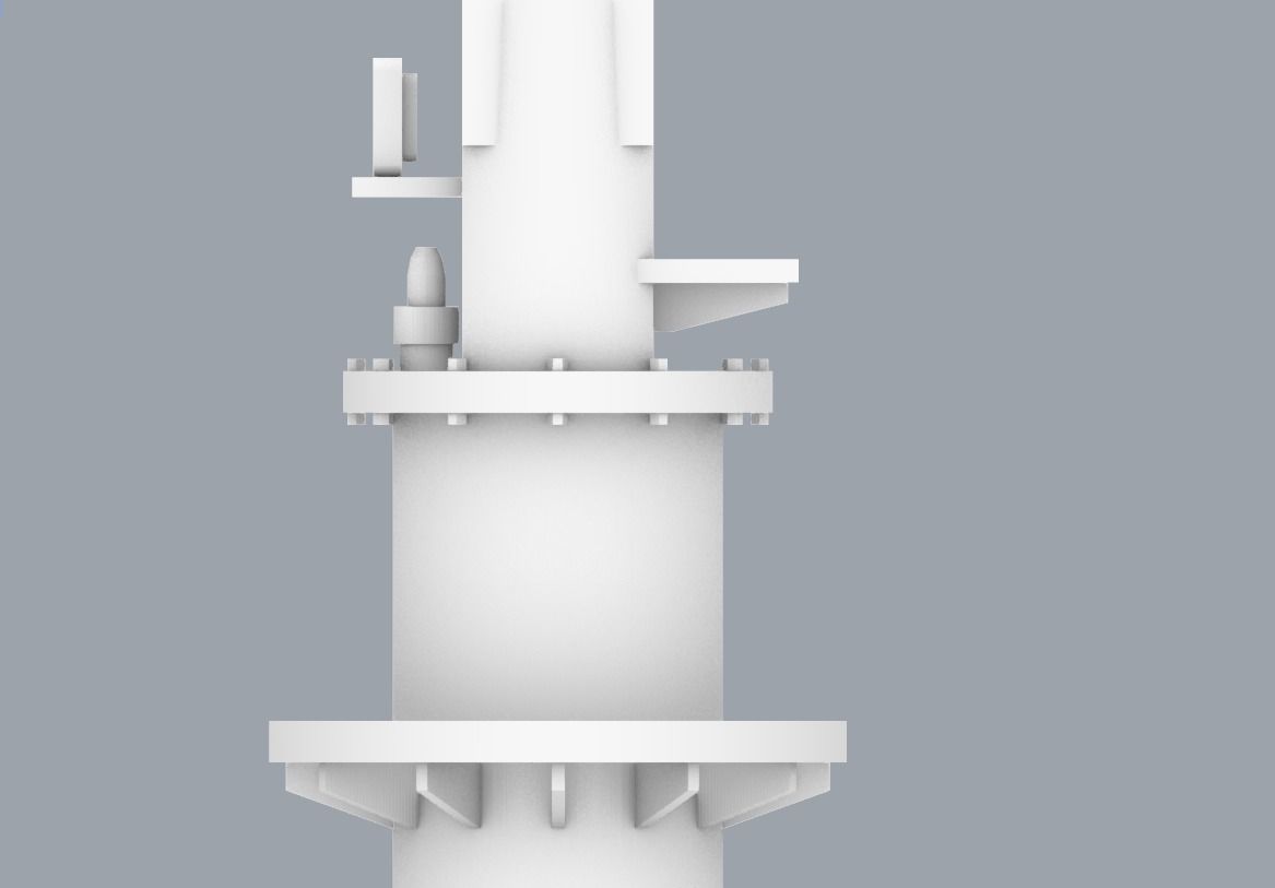 LNG Ships Deck Crane PM 3D print model_22