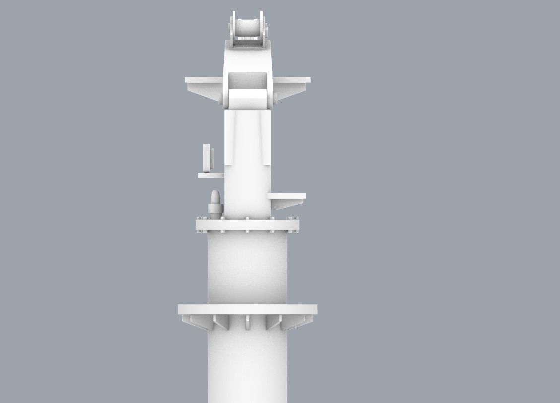 LNG Ships Deck Crane PM 3D print model_21