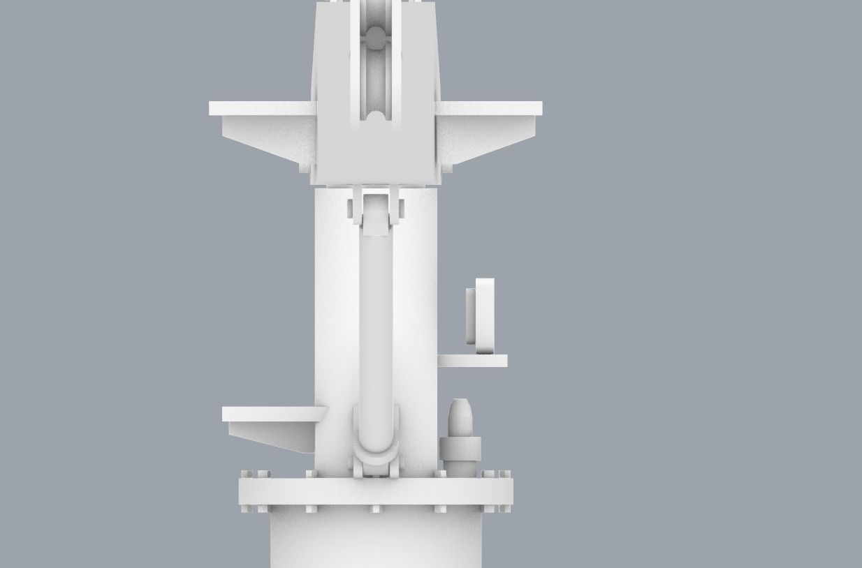 LNG Ships Deck Crane PM 3D print model_19
