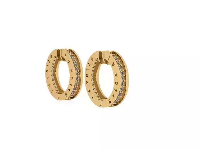 BVLGARI EARING 3D print model