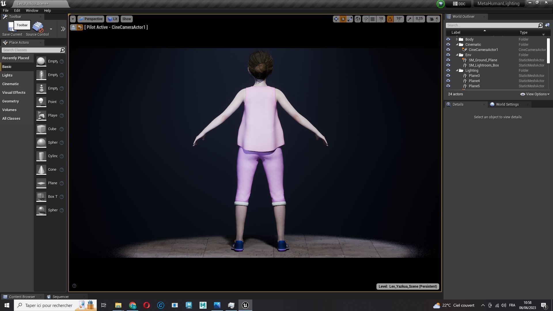 Staicy -  Realistic Girl Low-poly 3D model_23