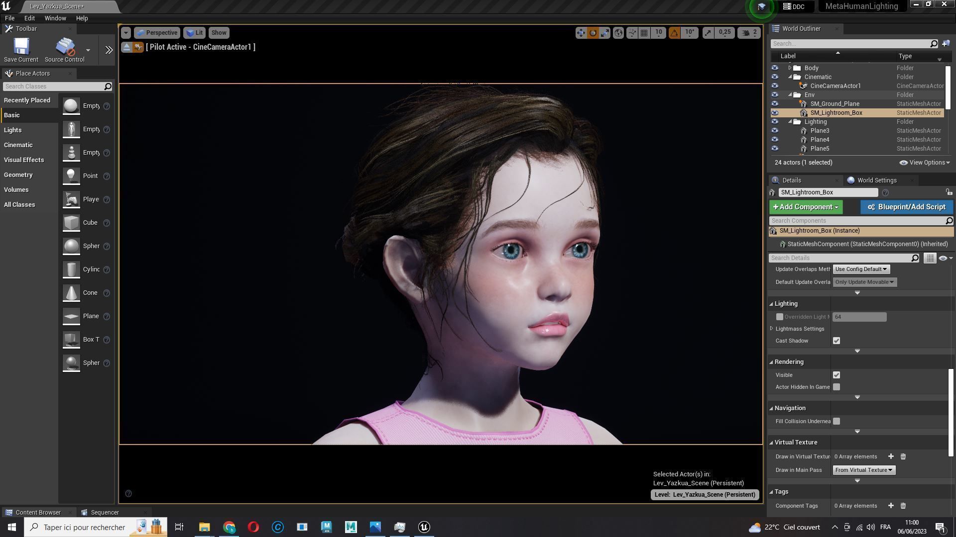 Staicy -  Realistic Girl Low-poly 3D model_24