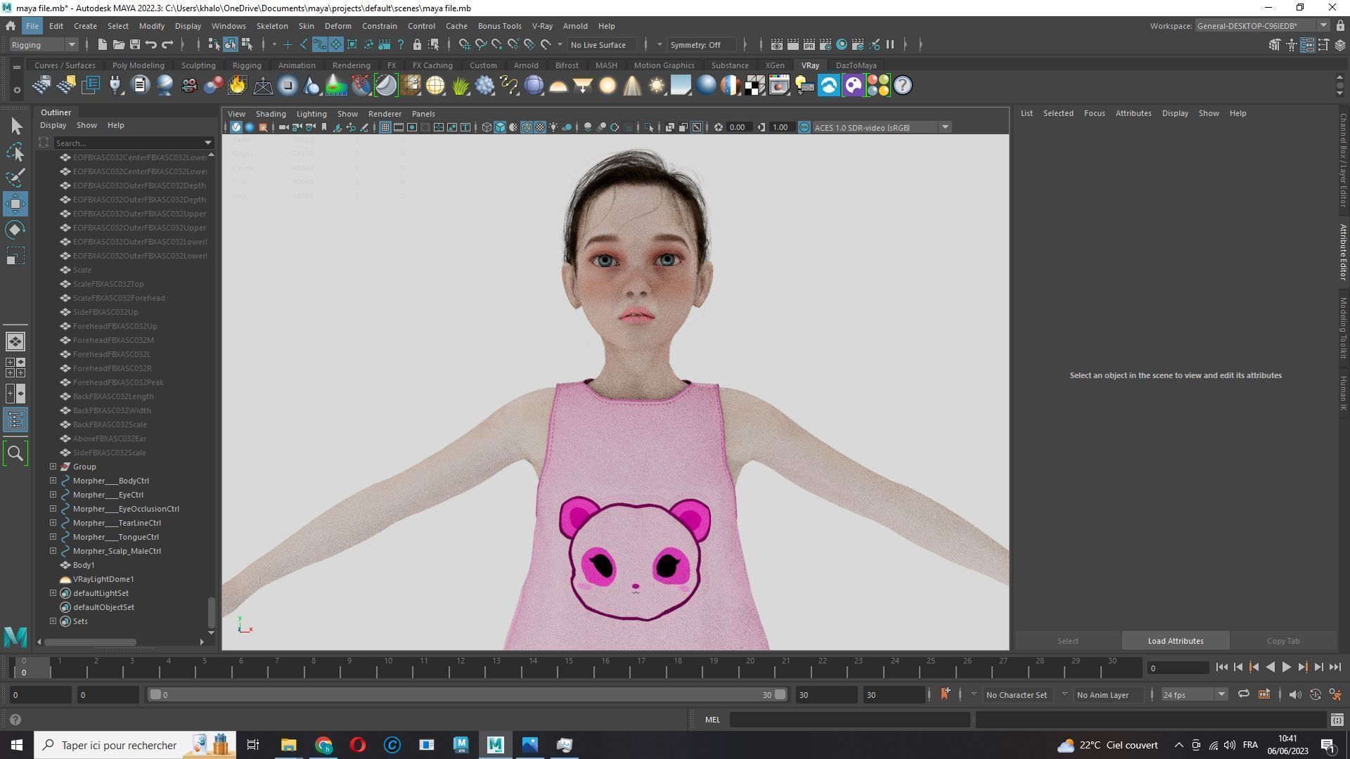 Staicy -  Realistic Girl Low-poly 3D model_20