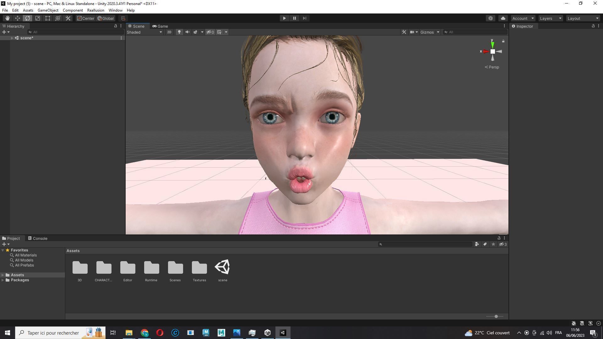 Staicy -  Realistic Girl Low-poly 3D model_27