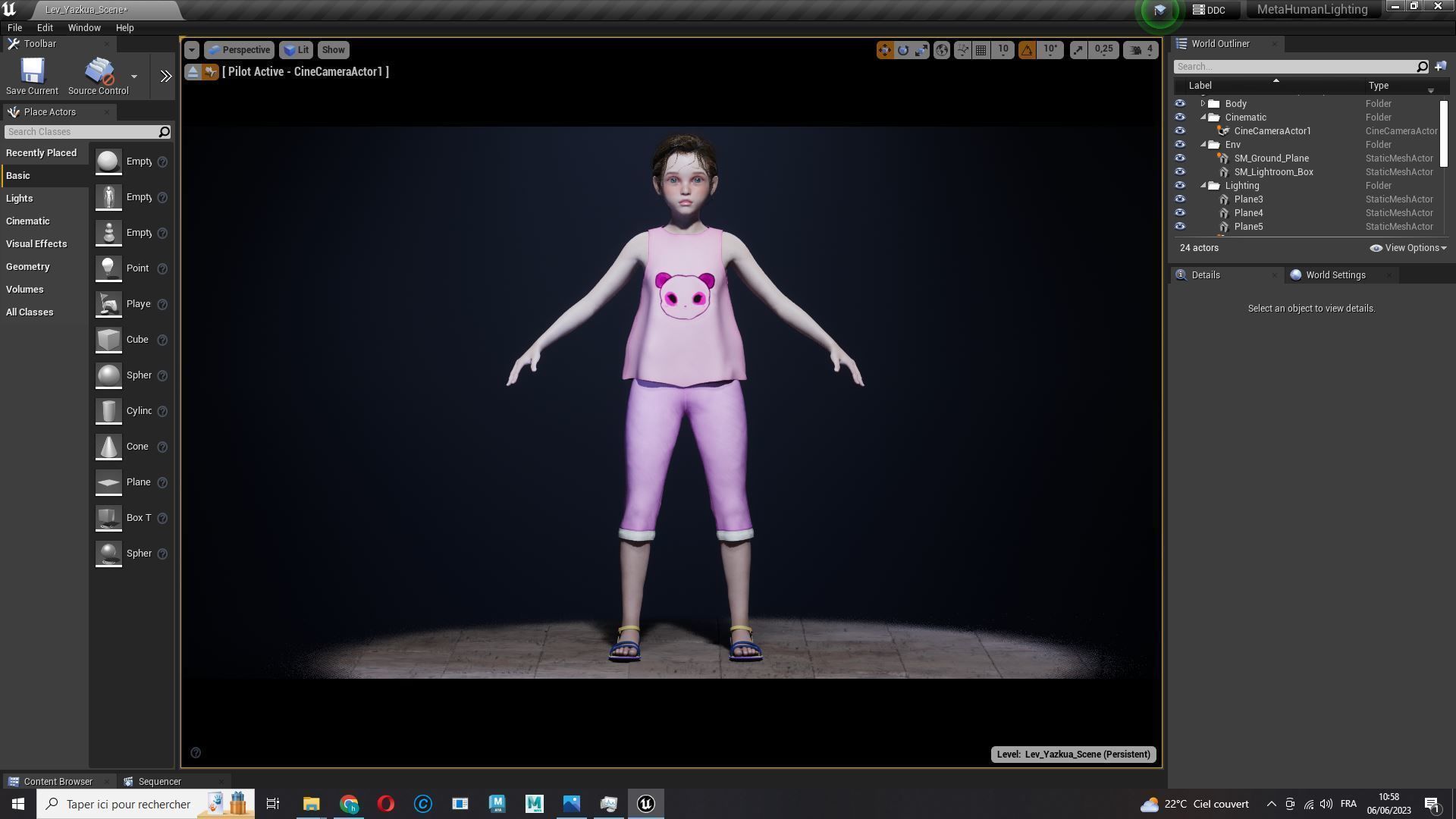 Staicy -  Realistic Girl Low-poly 3D model_22