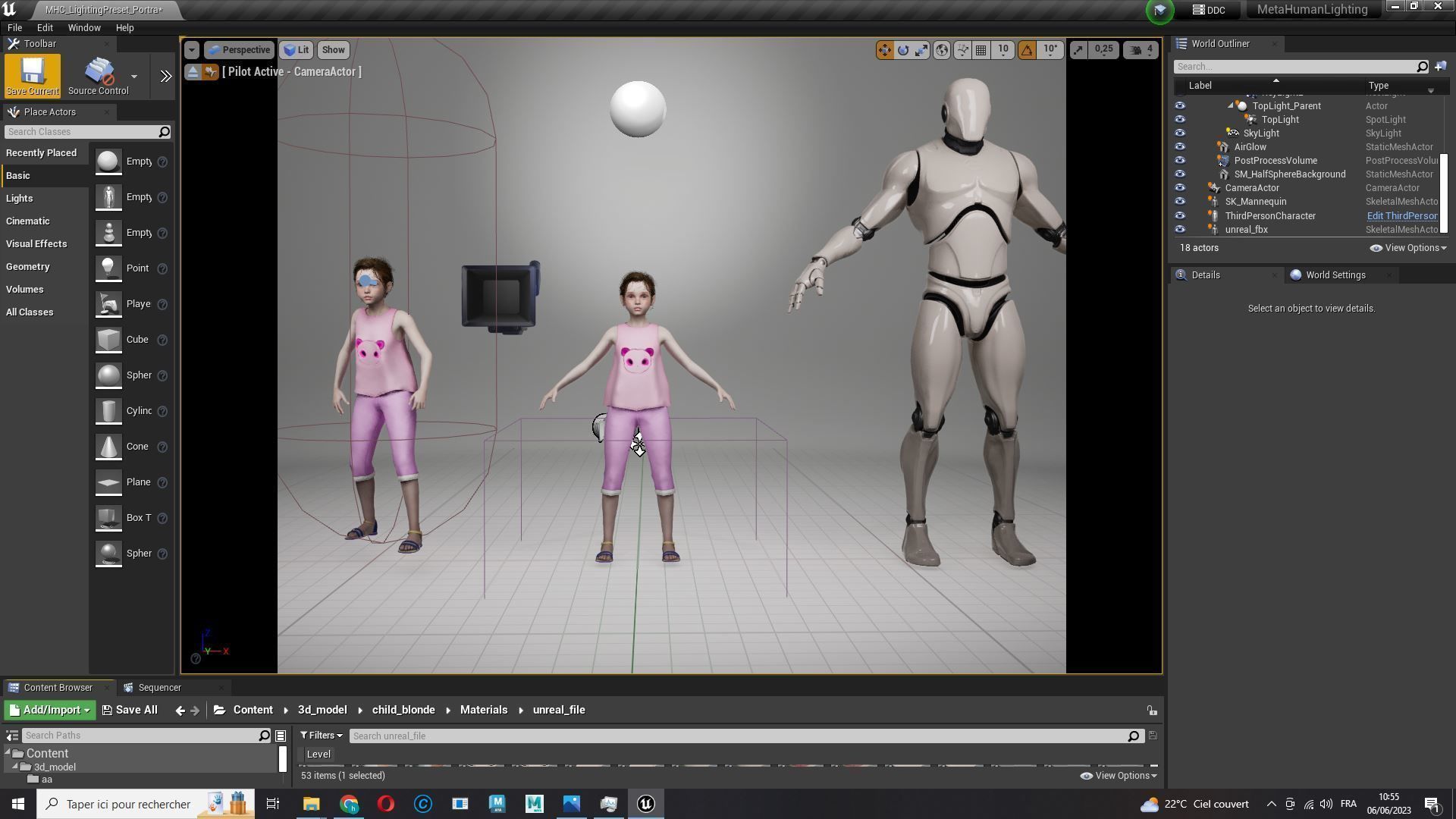 Staicy -  Realistic Girl Low-poly 3D model_21