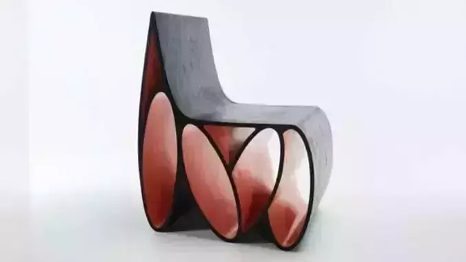 art deco chair 3D model