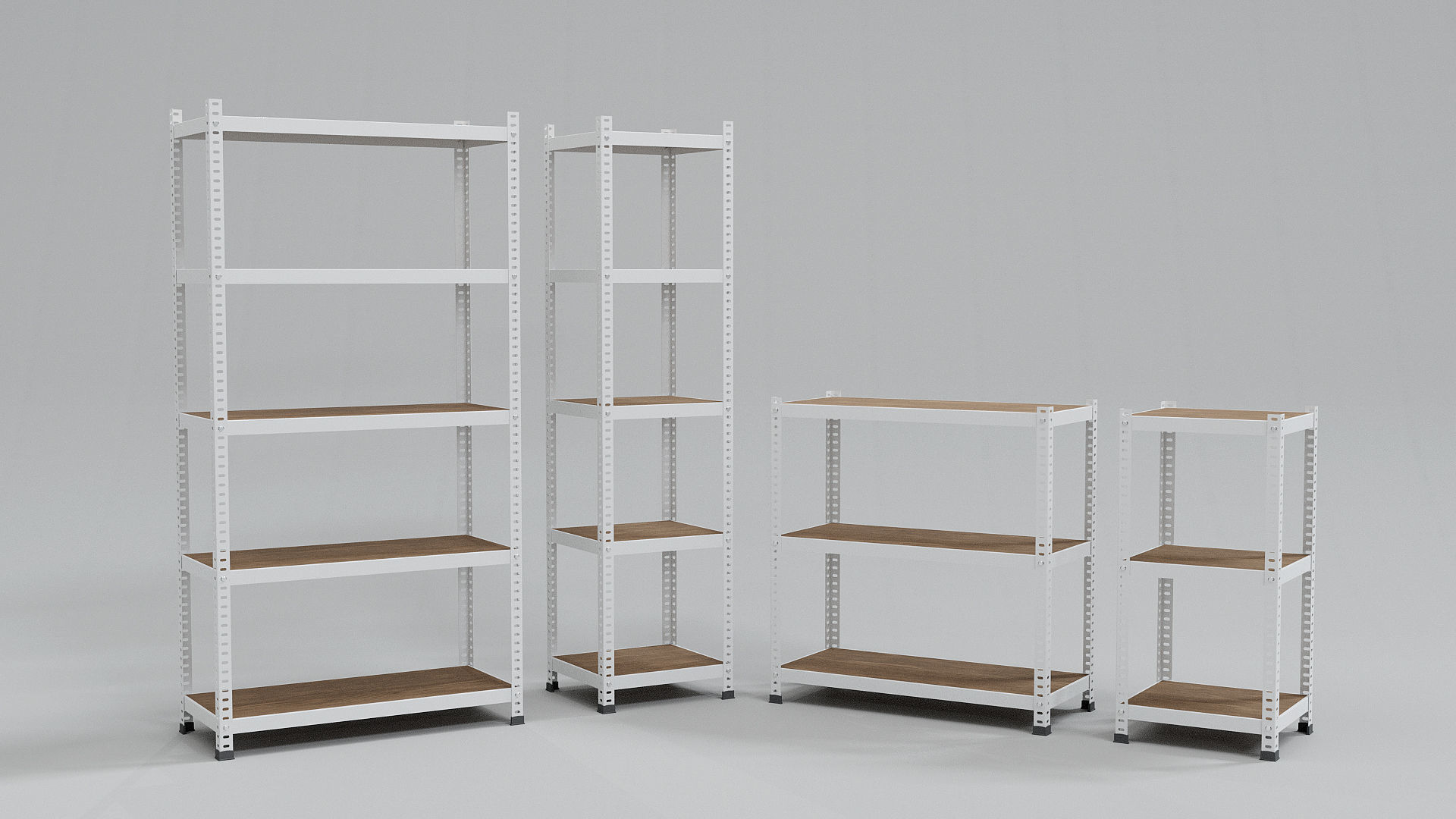 Shelving Unit - multiple sizes 3D model_1