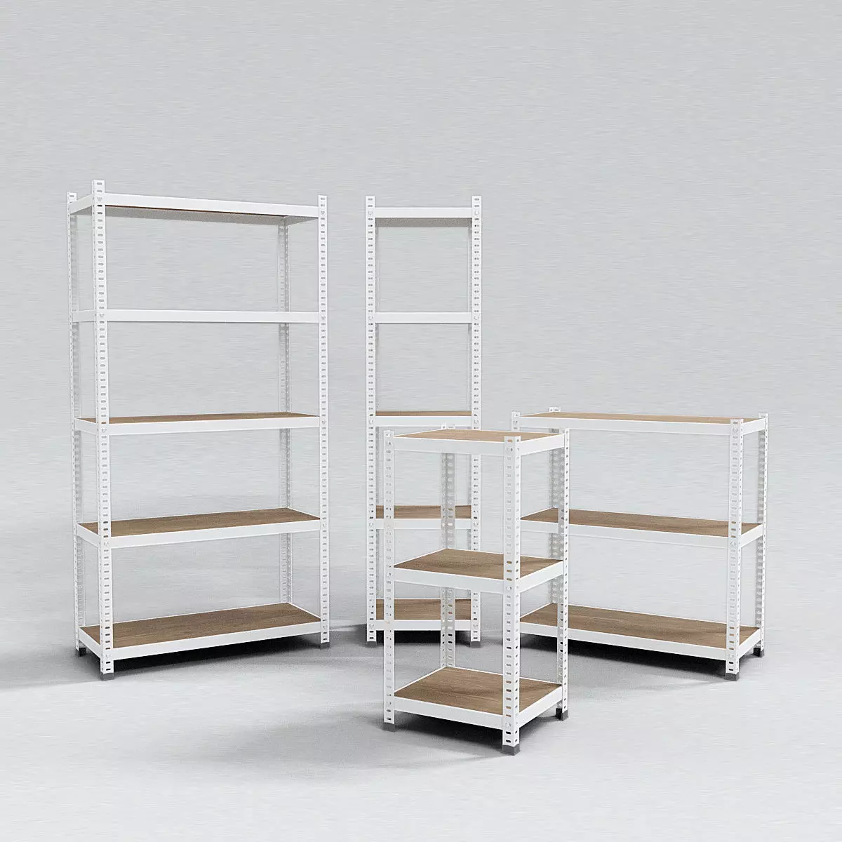 Shelving Unit - multiple sizes 3D model_0