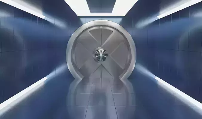 Marvels X-Men Sub-Basement - Corridor and Cerebro 3D model