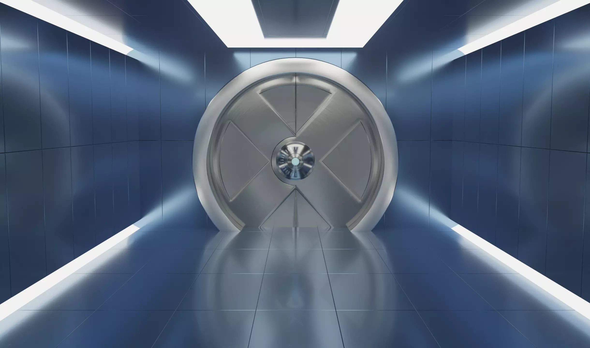 Marvels X-Men Sub-Basement - Corridor and Cerebro 3D model_0