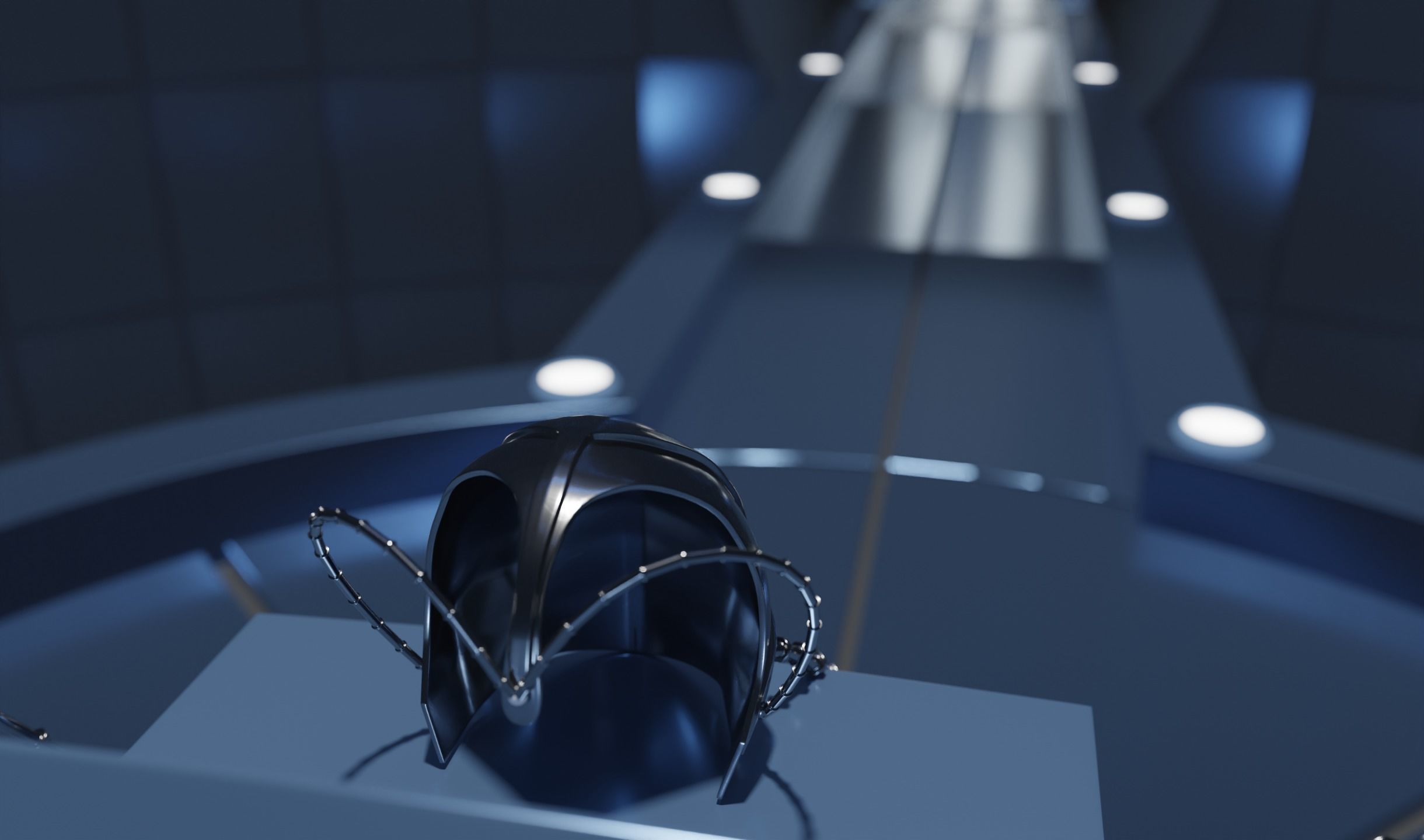 Marvels X-Men Sub-Basement - Corridor and Cerebro 3D model_3