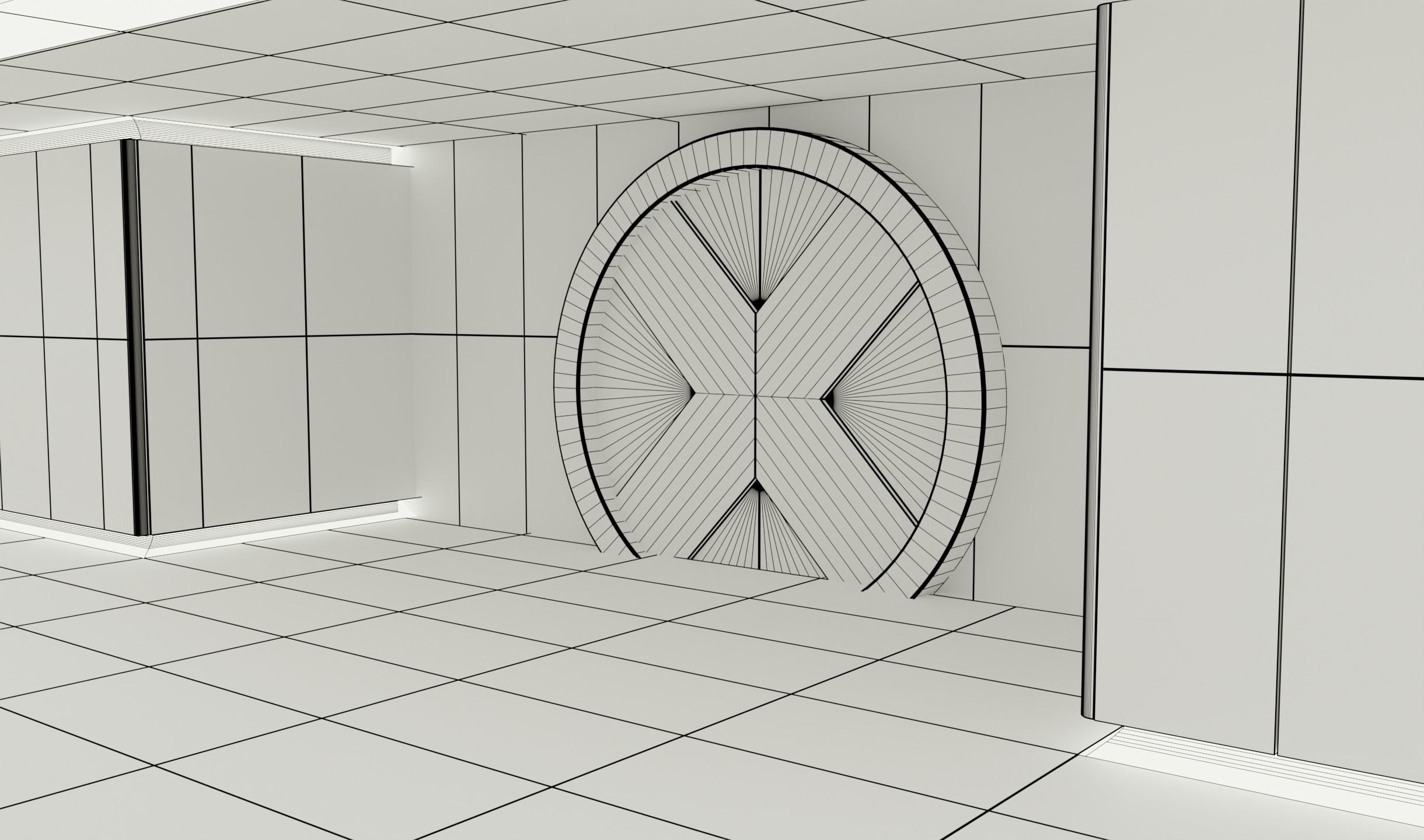 Marvels X-Men Sub-Basement - Corridor and Cerebro 3D model_12
