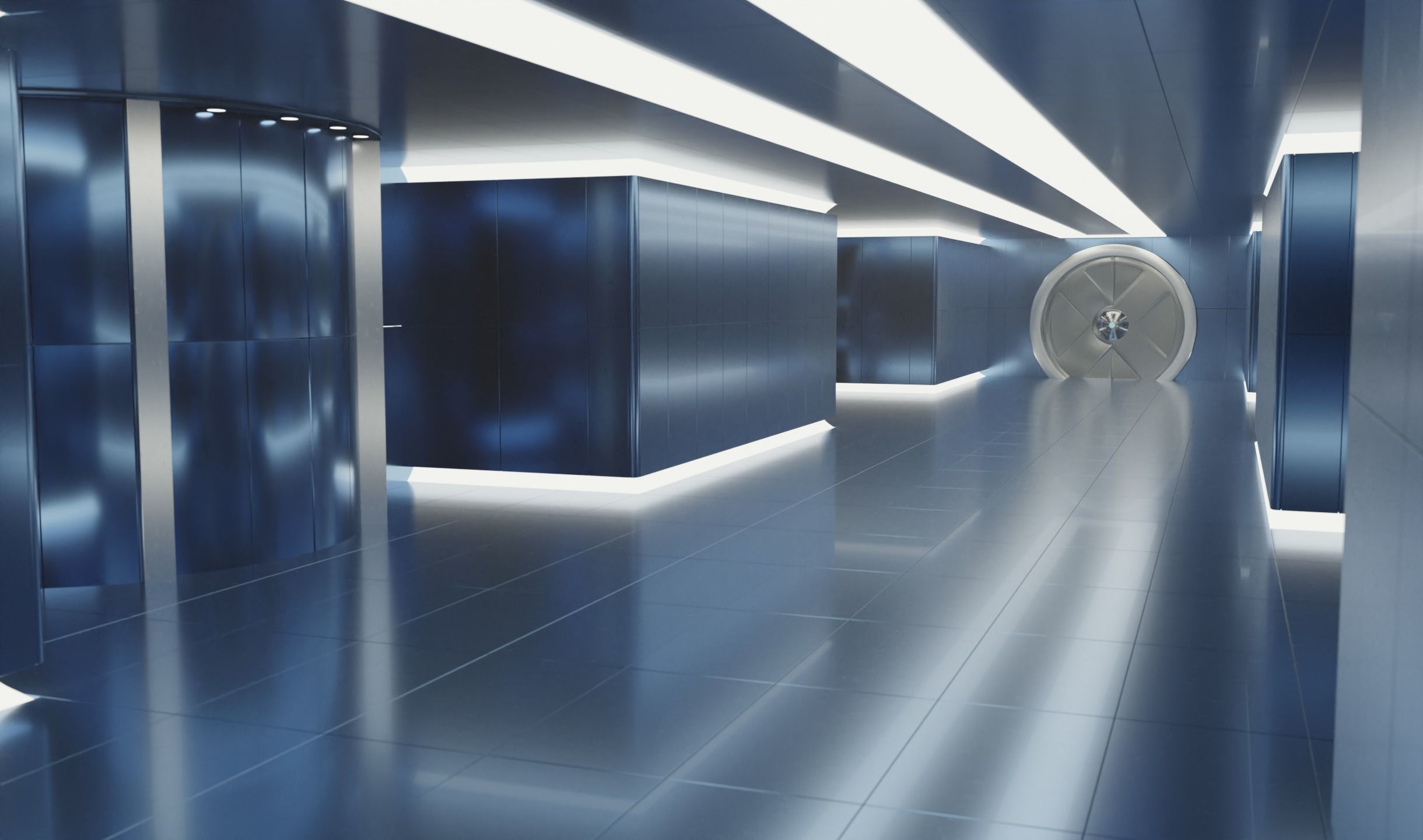 Marvels X-Men Sub-Basement - Corridor and Cerebro 3D model_6